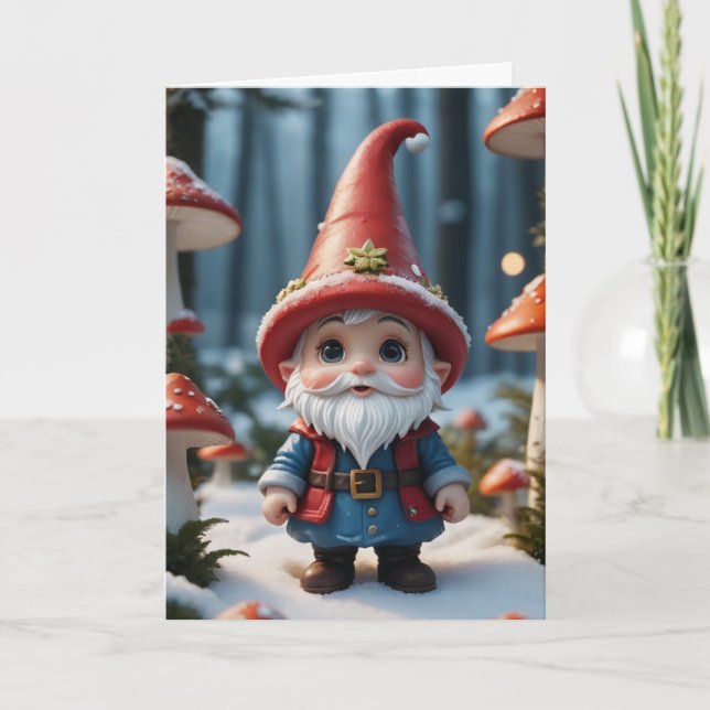 Cartes Pour Fêtes Annuelles Magie des Gnomes (Devant)