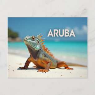 Cartes Pour Fêtes Annuelles Magnifique lézard d'Aruba