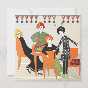 Cartes Pour Fêtes Annuelles Mah Jongg Banner Nouvel An