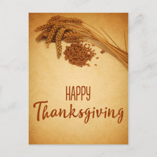 Cartes Pour Fêtes Annuelles Maïs de blé à Bon thanksgiving vintage