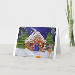 Cartes Pour Fêtes Annuelles Maison de pain d'épices