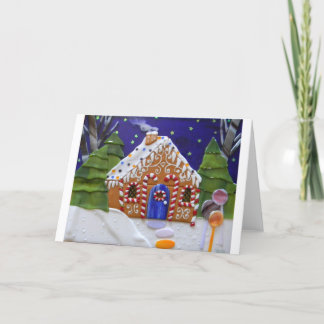 Cartes Pour Fêtes Annuelles Maison de pain d'épices