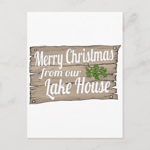 Cartes Pour Fêtes Annuelles maison du lac de noël