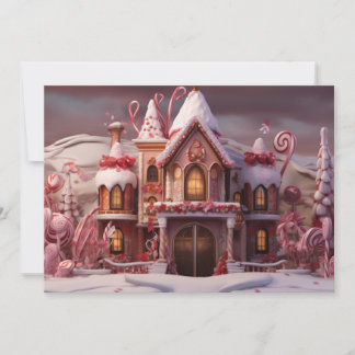 Cartes Pour Fêtes Annuelles Maison en pain d'épices fantastique avec bonbons 3