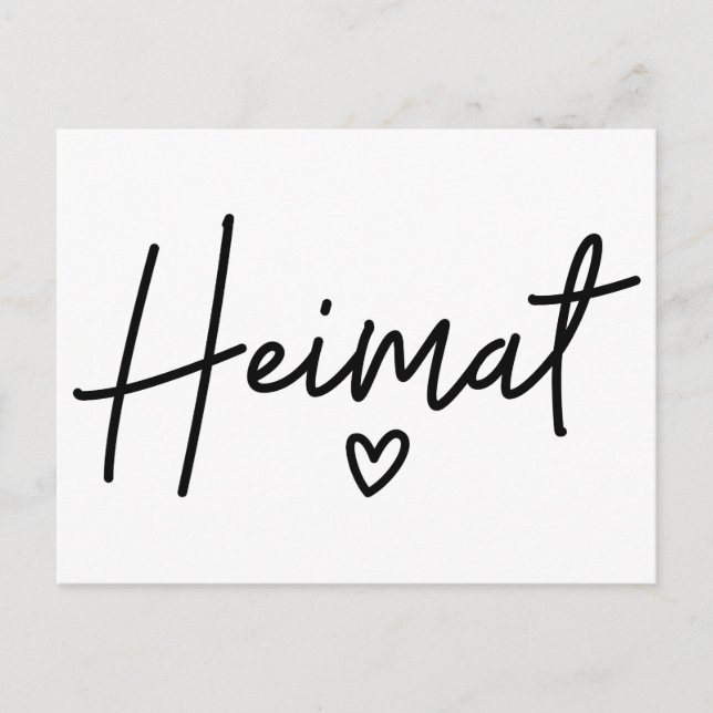 Cartes Pour Fêtes Annuelles Maison, German Word, Home, Homeland (Devant)