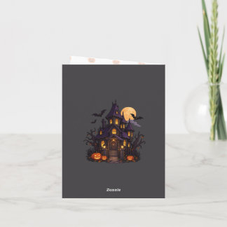 Cartes Pour Fêtes Annuelles Maison hantée – Conception d'Halloween 🎃
