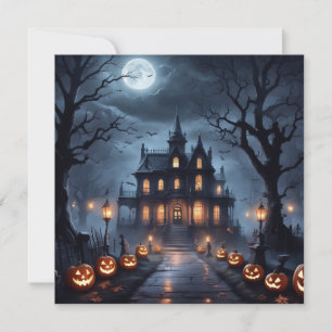 Cartes Pour Fêtes Annuelles Maison hantée d'Halloween
