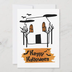 Cartes Pour Fêtes Annuelles Maison hantée Halloween mignonne Doodle T-Shirt