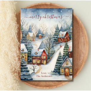 Cartes Pour Fêtes Annuelles Maisons de style hivernal Terre merveilleuse de No