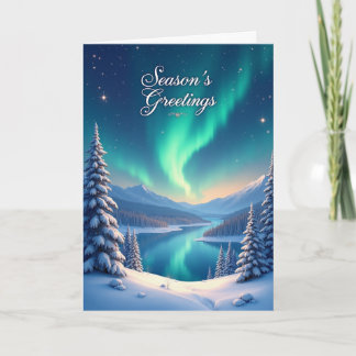 Cartes Pour Fêtes Annuelles Majestic Northern Lights Greetings Card