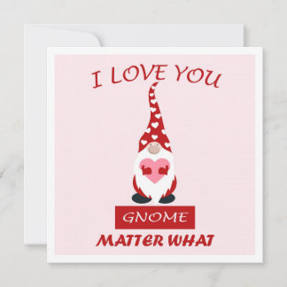 Cartes Pour Fêtes Annuelles MAKOM1000- Gnome Cute Valentine Humor