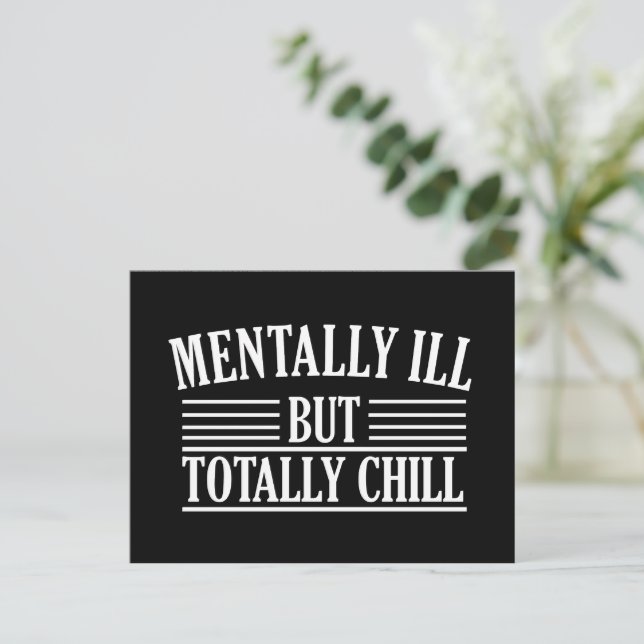 Cartes Pour Fêtes Annuelles Mal, mais totalement cool citations drôles (Debout devant)
