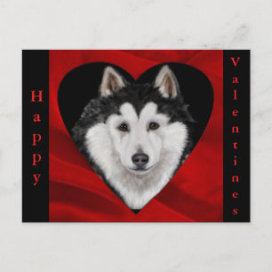 Cartes Pour Fêtes Annuelles Malamute d'Alaska