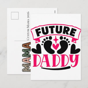 Cartes Pour Fêtes Annuelles Mama personnalisé 2026 Garde de faux pieds de bébé