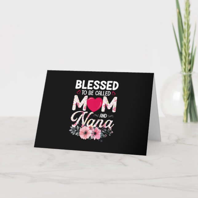 Cartes Pour Fêtes Annuelles Maman Art Maman Et Nana (Devant)