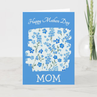 Cartes Pour Fêtes Annuelles Maman Bleue Oublie-moi les noeuds | Salutation de 