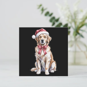 Cartes Pour Fêtes Annuelles Maman de chien amateur de Retriever doré de Noël