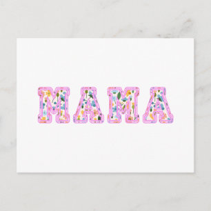 Cartes Pour Fêtes Annuelles Maman Florale Rétro Maman Bohème Mère