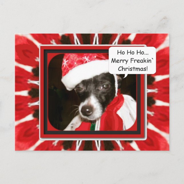 Cartes Pour Fêtes Annuelles Maman m'a habillé, Joyeux Freakin' Christmas (Devant)