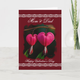 Cartes Pour Fêtes Annuelles Maman/Papa Heureuse Sainte-Valentin - Coeurs saign