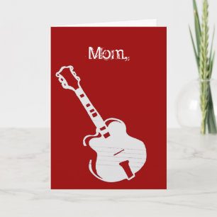 Cartes Pour Fêtes Annuelles Maman, tu es rock