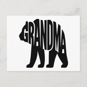 Cartes Pour Fêtes Annuelles Mamie Ours