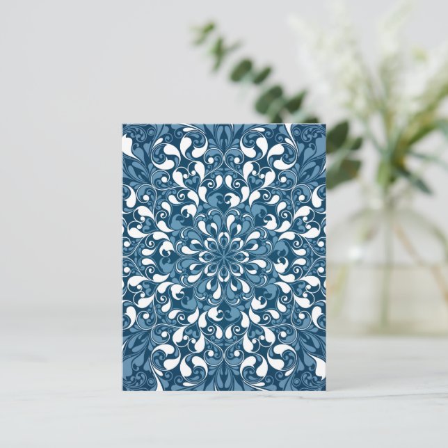 Cartes Pour Fêtes Annuelles Mandala 20 de luxe (Debout devant)
