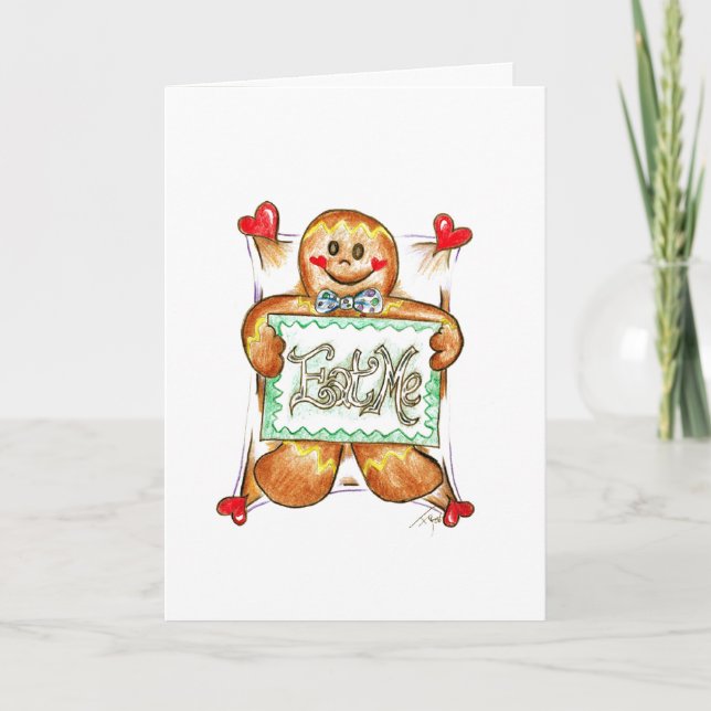 Cartes Pour Fêtes Annuelles Mange-moi (Devant)