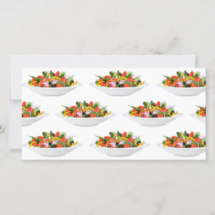 Cartes Pour Fêtes Annuelles Mangez plus de plantes frais motivation salade let