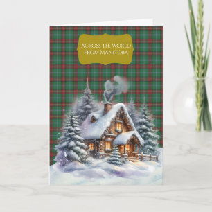 Cartes Pour Fêtes Annuelles Manitoba Original Provincial Tartan