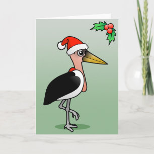 Cartes Pour Fêtes Annuelles Marabou Stork Père Noël