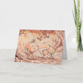 Cartes Pour Fêtes Annuelles Marche citrouille