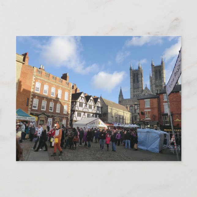 Cartes Pour Fêtes Annuelles Marché de Noël de Lincoln (Devant)