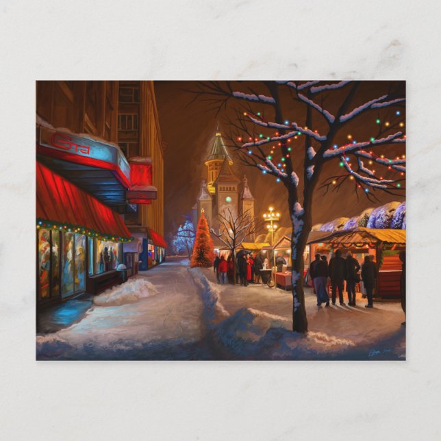 Cartes Pour Fêtes Annuelles Marché de Noël de Timisoara (Devant)