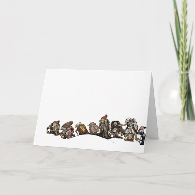 Cartes Pour Fêtes Annuelles Marcher à travers la neige de Noël (Devant)