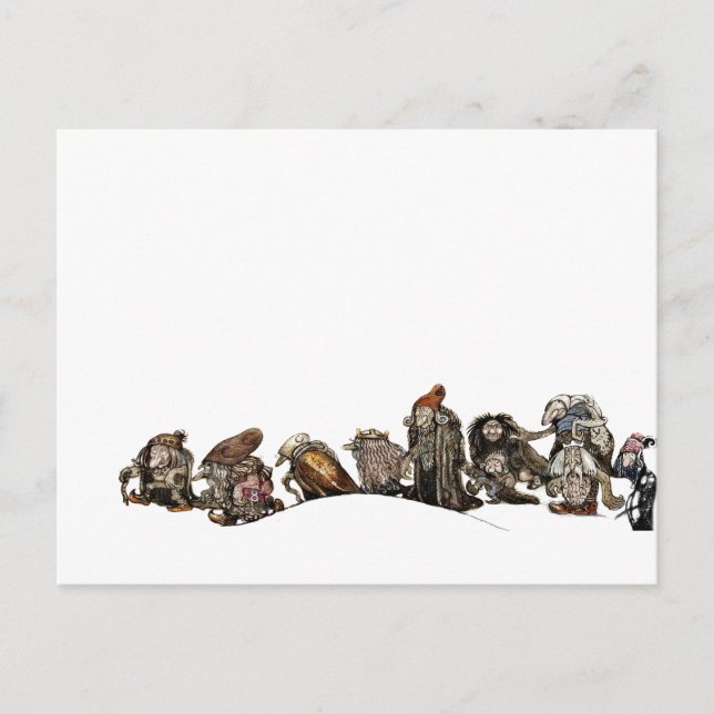 Cartes Pour Fêtes Annuelles Marcher à travers la neige de Noël (Devant)
