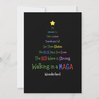 Cartes Pour Fêtes Annuelles Marcher dans un pays des merveilles MAGA