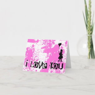 Cartes Pour Fêtes Annuelles marcher son coeur : je vous aime :