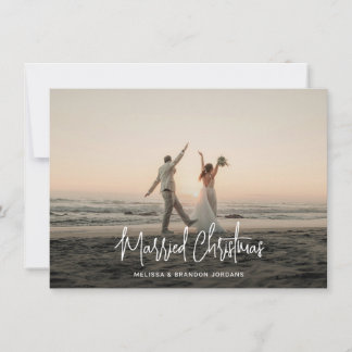 Cartes Pour Fêtes Annuelles Maré Noël manuscrit Script 4 Bande photo