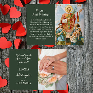 Cartes Pour Fêtes Annuelles Mari de femme catholique Saint-Valentin