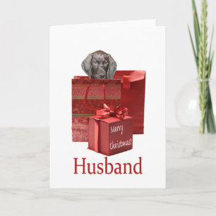 Cartes Pour Fêtes Annuelles Mari grizzli brillant Joyeux Noël