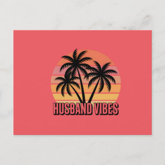 Cartes Pour Fêtes Annuelles Mari Retro Tropical Sunset Vibes