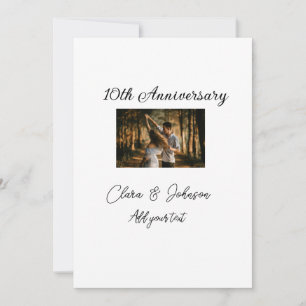 Cartes Pour Fêtes Annuelles Mariage Anniversaire ajouter nom année image texte