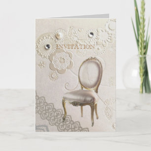 Cartes Pour Fêtes Annuelles Mariage classique élégant tourbillons paris vintag