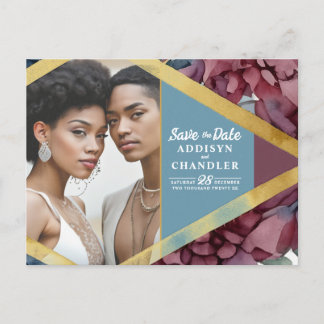 Cartes Pour Fêtes Annuelles Mariage floral élégant enchanté