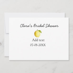 Cartes Pour Fêtes Annuelles Mariage lemon simple moderne minimaliste rustique 