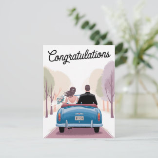 Cartes Pour Fêtes Annuelles Mariage Mari Épouse Félicitations Cadeau de Mariag