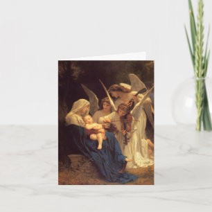 Cartes Pour Fêtes Annuelles Marie, Bébé Jésus, & Anges - avec message