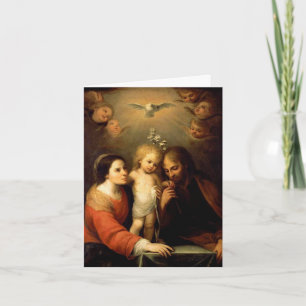 Cartes Pour Fêtes Annuelles Marie, Bébé Jésus, & Joseph - avec message