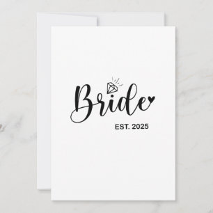 Cartes Pour Fêtes Annuelles Mariée Annonce de mariage de printemps 2025 Mariag
